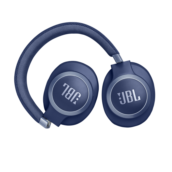 JBL Live 770NC - Blue - Wireless Over-Ear Headphones with True Adaptive Noise Cancelling - Detailshot 4 image number null